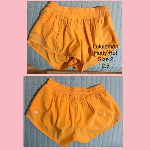 Orange Lululemon Hotty Hot 2.5